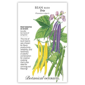 Botanical Interests, Inc. - Bean Bush Trio Blend Seeds
