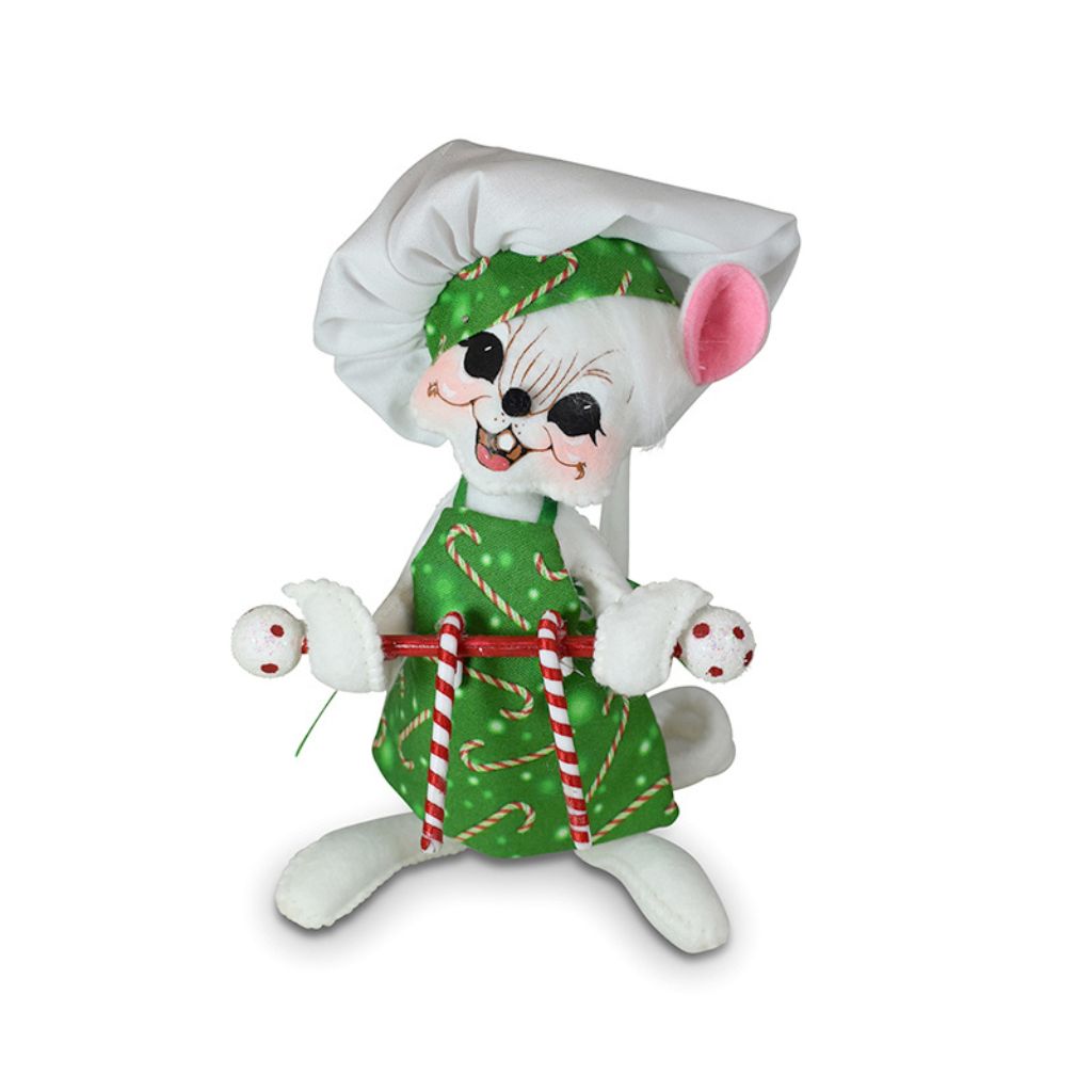 Annalee Dolls -  Candy Cane Chef Mouse