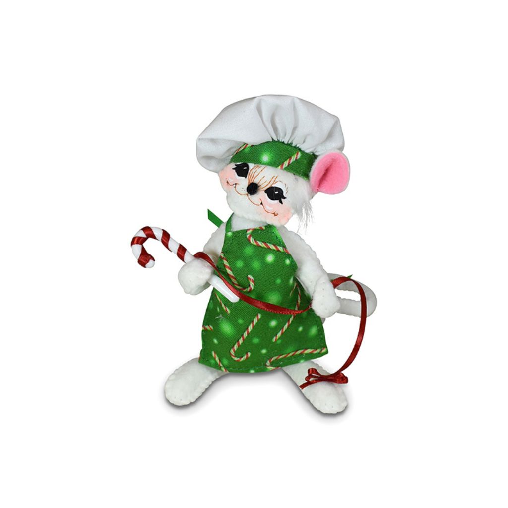 Annalee Dolls -  Candy Cane Stripes Chef Mouse