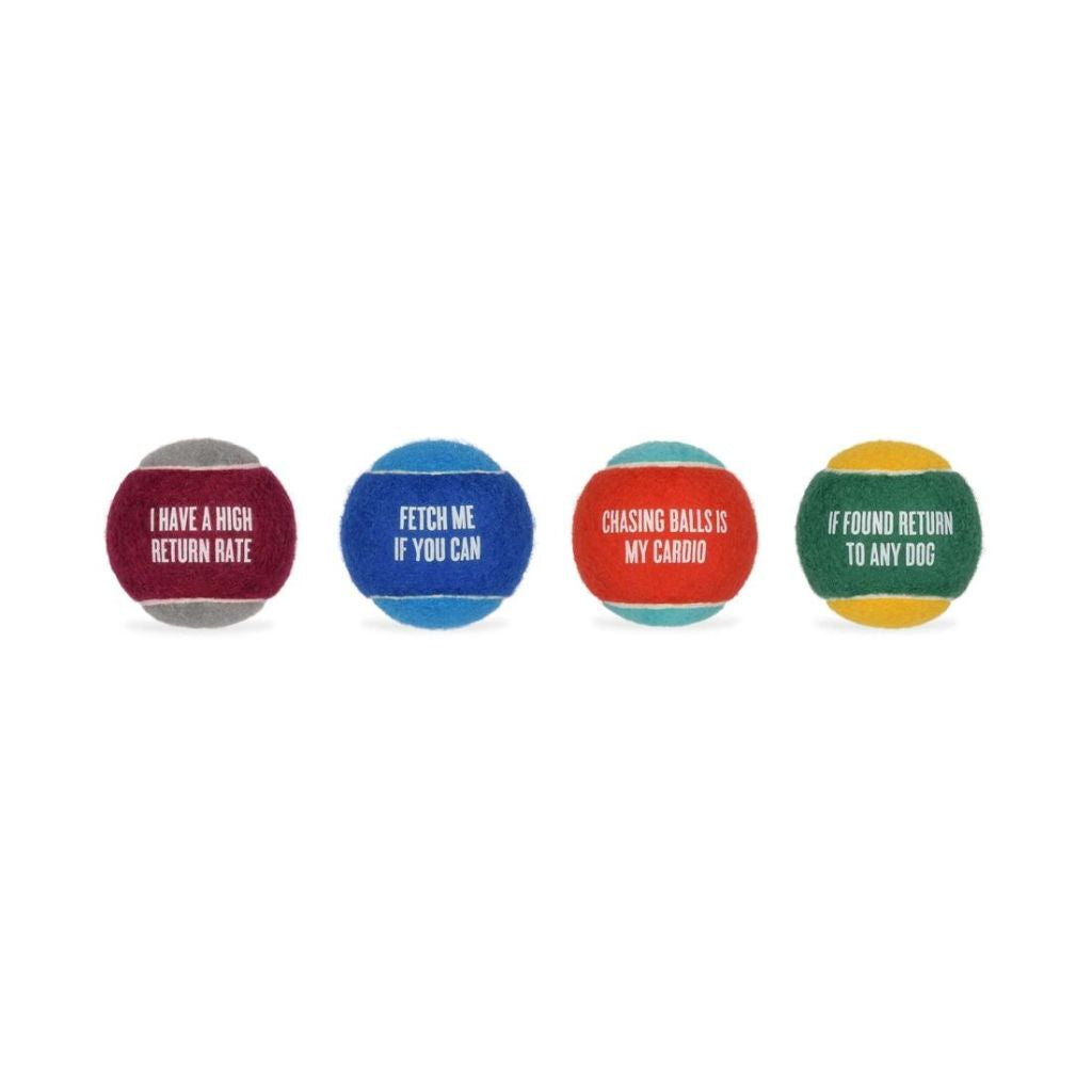 P.L.A.Y. - Dog Tennis Balls - Float & Squeak - 4 Phrases - Southern Agriculture 