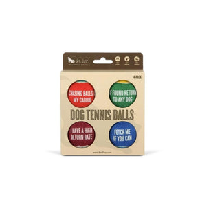 P.L.A.Y. - Dog Tennis Balls - Float & Squeak - 4 Phrases - Southern Agriculture 