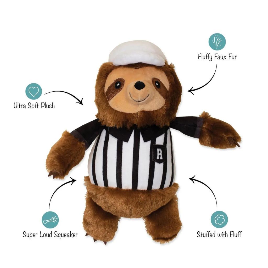 Petshop by Fringe Studio - Rufferee Sloth Plush Dog Toy - Southern Agriculture 