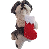 Sandicast - Ornament Shih Tzu Silver/White