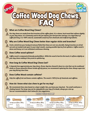 Ethical Pet Products - Coffee Wood Chew - Love The Earth