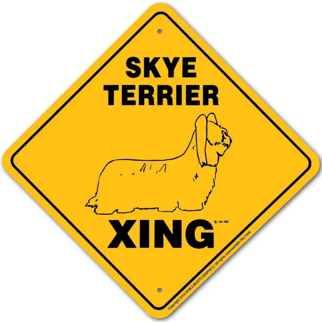 Noble Beasts - Skye Terrier X-ing Sign