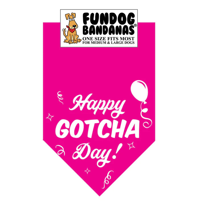 FunDog Bandanas - Dog Bandana Happy Gotcha Day! - Southern Agriculture 