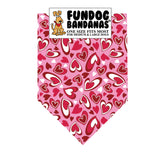 FunDog Bandanas - Dog Bandana Hearts Pink
