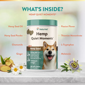 NaturVet - Hemp Quiet Moments Plus Soft Chews by NaturVet - Southern Agriculture 