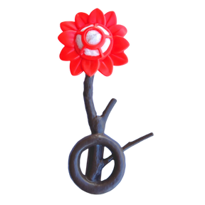 Quackups - Hummingbird Home w/Nesting Fiber & Ring red Flower - Southern Agriculture 