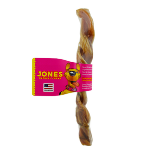 Jones Natural Chews - Twister - Two USA Beef Pizzles Twisted Together - Southern Agriculture 
