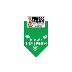 FunDog Bandanas - Dog Bandana Kiss Me I'm Irish