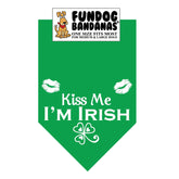 FunDog Bandanas - Dog Bandana Kiss Me I'm Irish