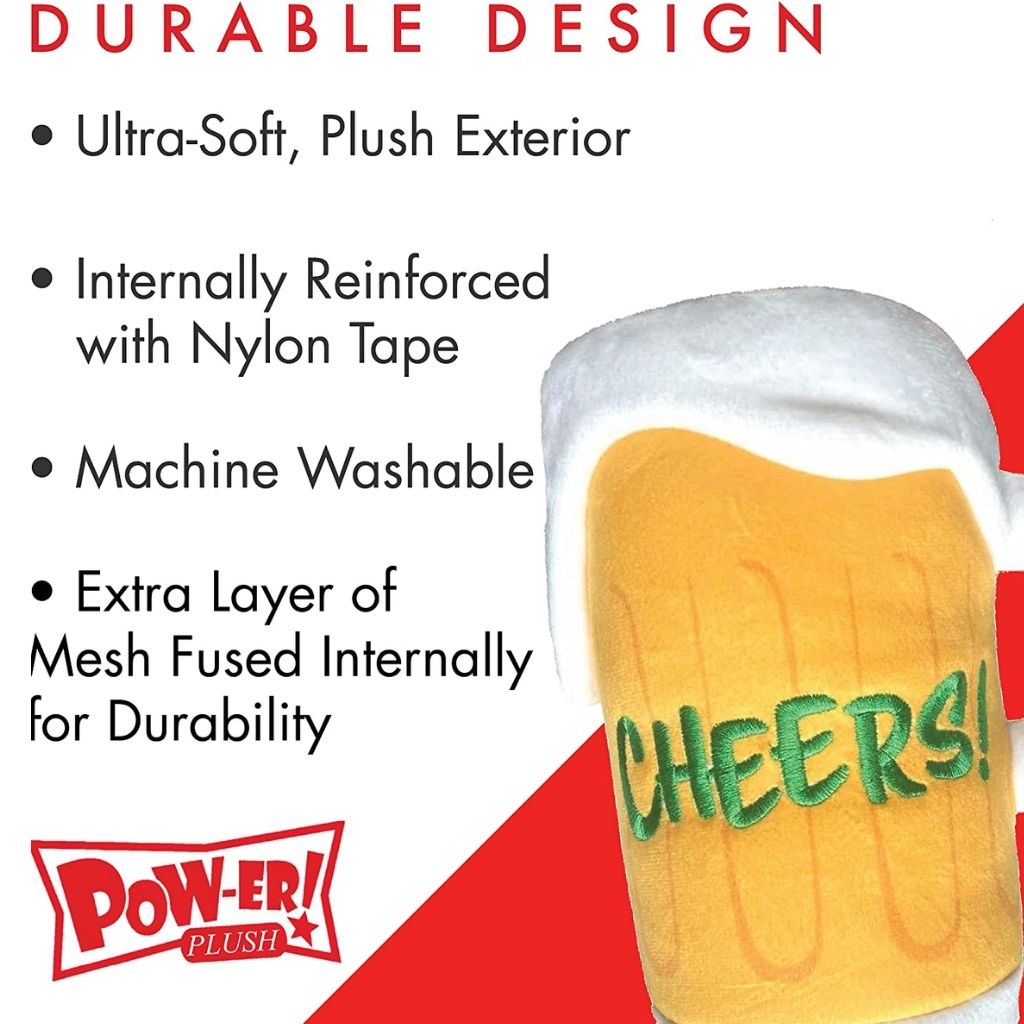 Huxley & Kent - Lulubelles Power Plush Cheers Mug Plush Dog Toy - Southern Agriculture 