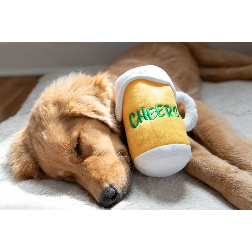 Huxley & Kent - Lulubelles Power Plush Cheers Mug Plush Dog Toy - Southern Agriculture 