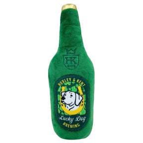 Huxley & Kent - Lulubelles Power Plush Lucky Dog Beer Plush Dog Toy - Southern Agriculture 
