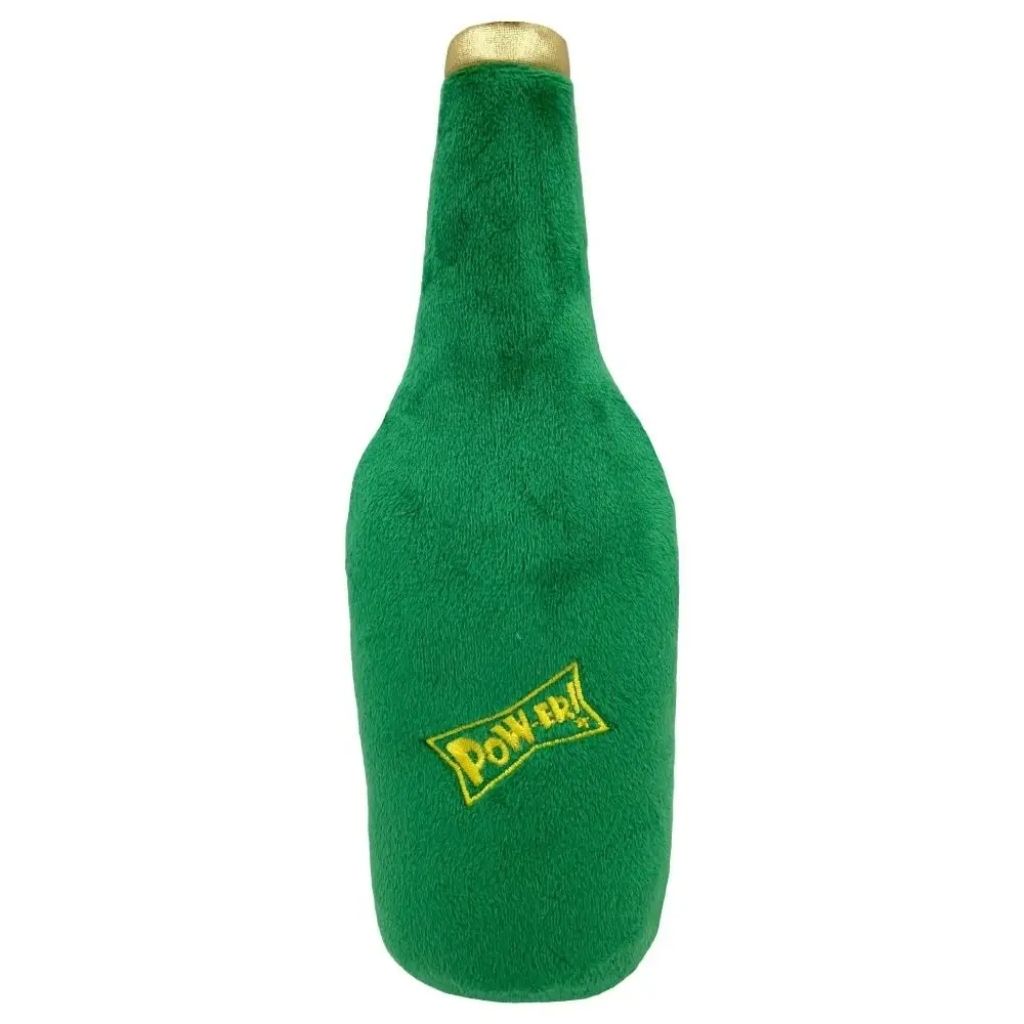 Huxley & Kent - Lulubelles Power Plush Lucky Dog Beer Plush Dog Toy - Southern Agriculture 