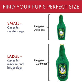 Huxley & Kent - Lulubelles Power Plush Lucky Dog Beer Plush Dog Toy - Southern Agriculture 