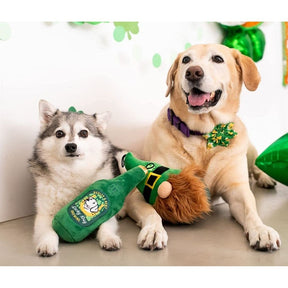 Huxley & Kent - Lulubelles Power Plush Lucky Dog Beer Plush Dog Toy - Southern Agriculture 