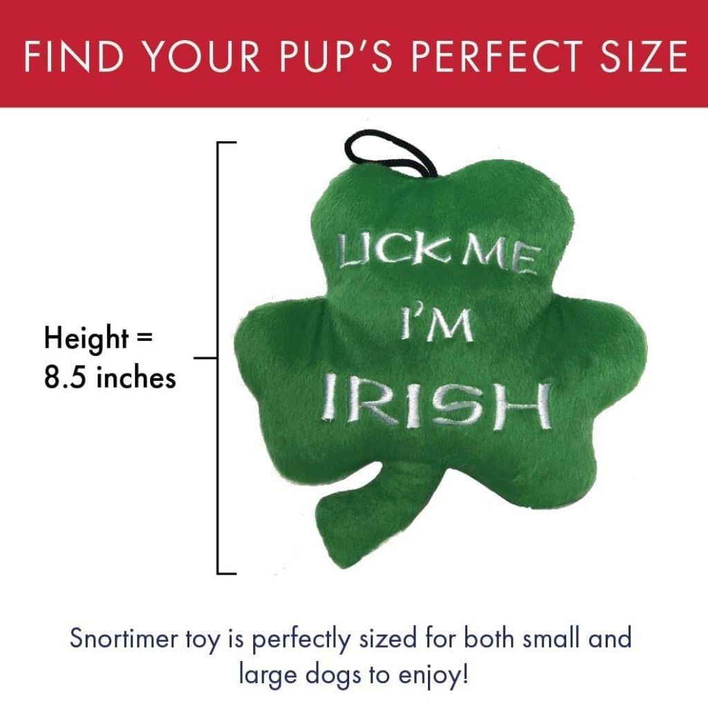 Huxley & Kent - Lulubelles Power Plush Lick Me Shamrock Plush Dog Toy - Southern Agriculture 
