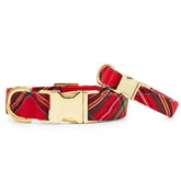 The Foggy Dog - Red Tartan Holiday Dog Collar