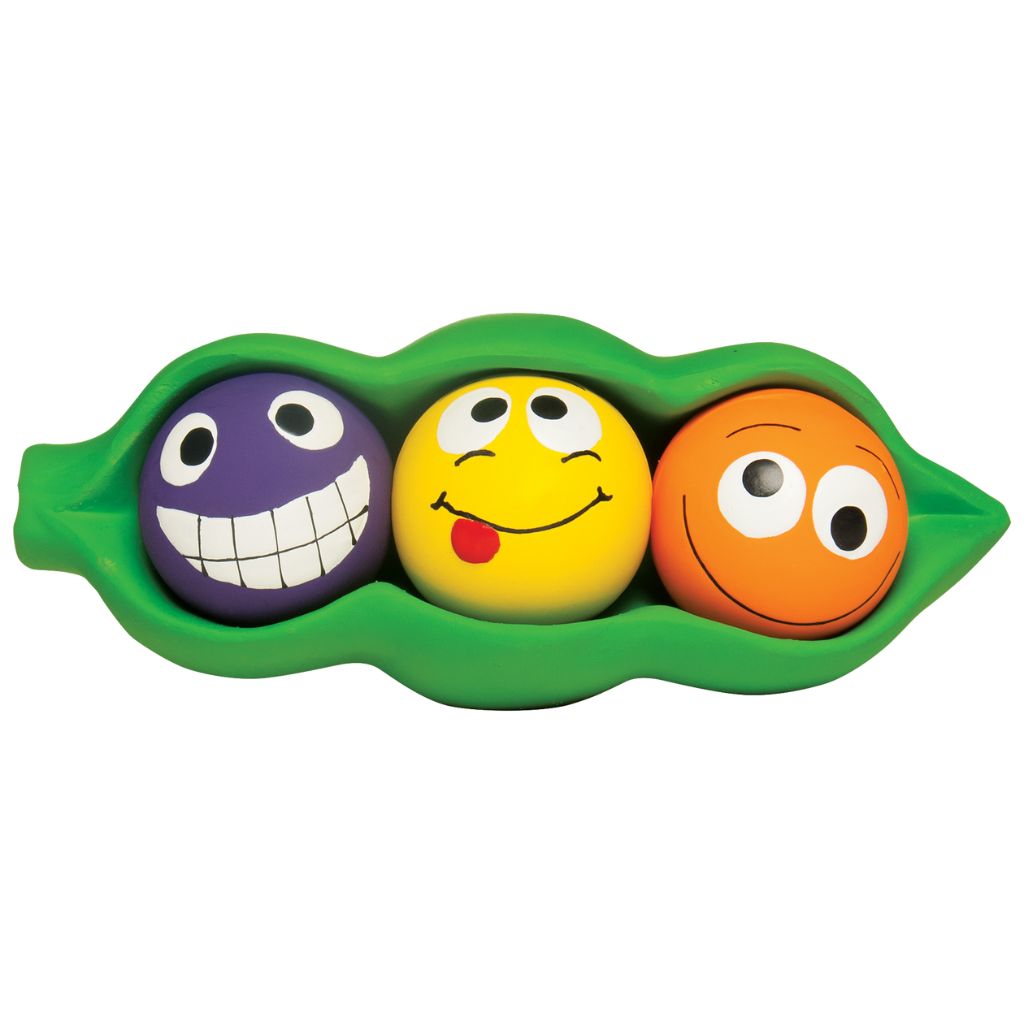 Multipet - Three Peas in a Pod Latex Dog Toy - Southern Agriculture 
