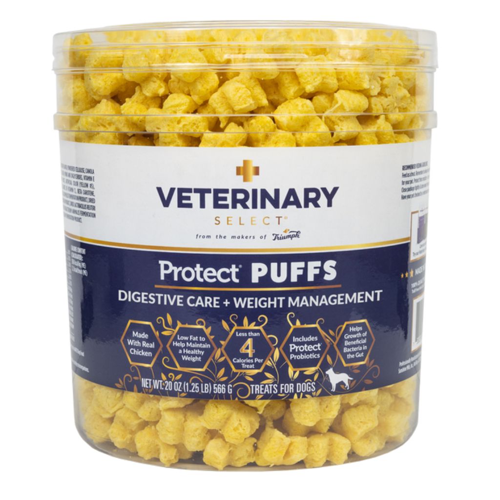 Veterinary Select - Protect Puffs Digestive Care + Weight Management Dog Treats 20 oz. - Southern Agriculture 