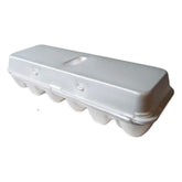 K & K Vet Products - Egg Carton Styrofoam with Top Holds a Dozen