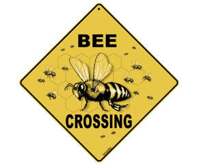 Bee Crossing Sign by CrossWalks-Southern Agriculture