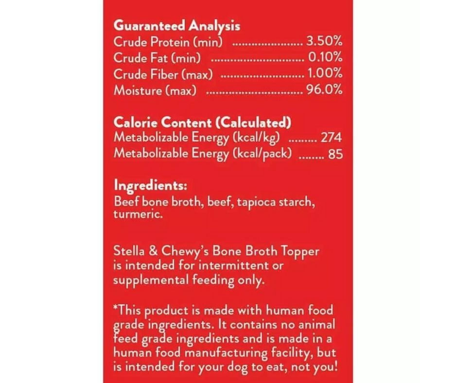 Stella & Chewy's Grass-Fed Beef Broth Tropper for Dogs-Southern Agriculture