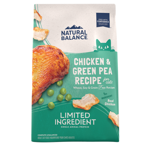 Natural Balance LID Limited Ingredient Diets - All Breeds, Adult Cat Green Pea & Chicken Formula Dry Cat Food - Southern Agriculture 