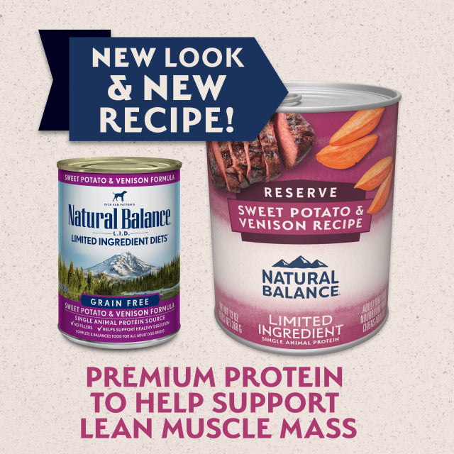 Natural Balance - LID Limited Ingredient Diets Sweet Potato & Venison Canned Dog Food