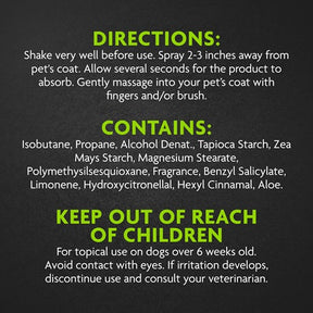 FURminator - Dry Shampoo For Dogs Aerosol 7 oz. - Southern Agriculture 