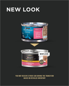 Purina Pro Plan FOCUS - All Breeds, Senior Cat 11+ Years Old Salmon & Tuna Entrée Classic Canned Cat Food-Southern Agriculture