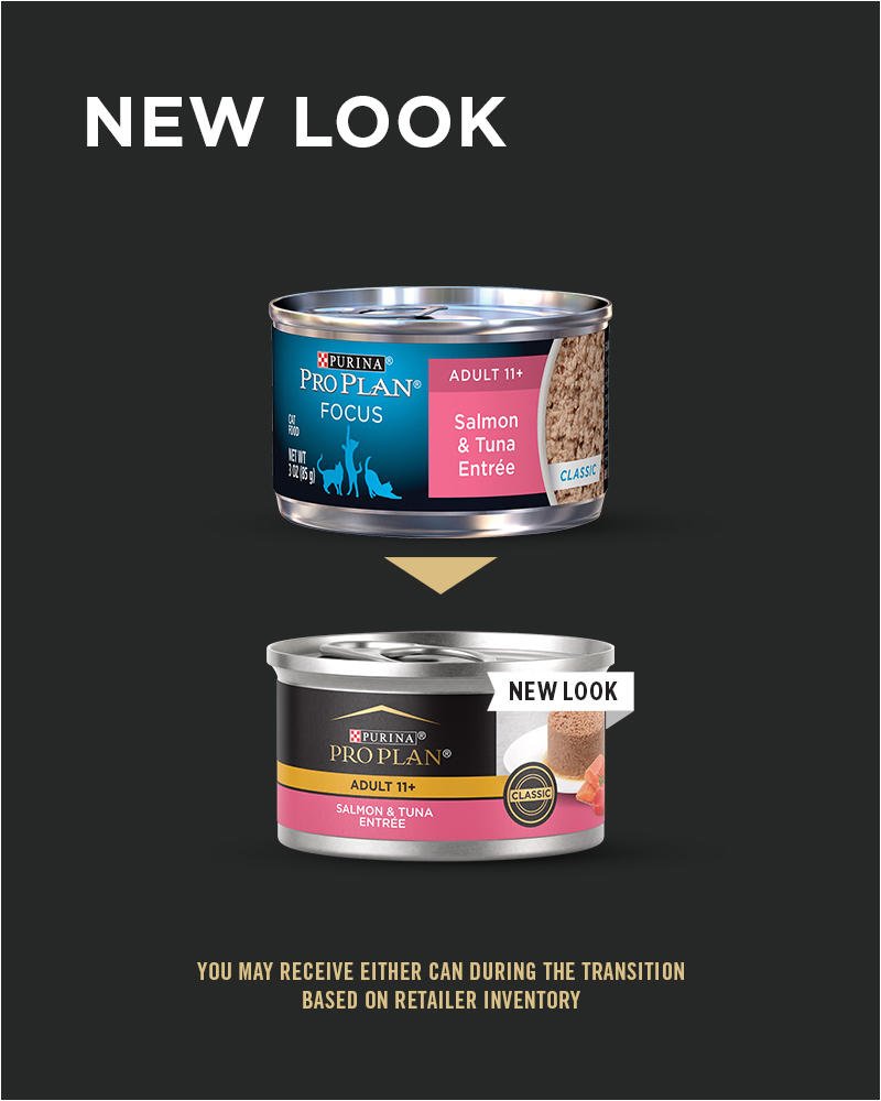 Purina Pro Plan FOCUS - All Breeds, Senior Cat 11+ Years Old Salmon & Tuna Entrée Classic Canned Cat Food-Southern Agriculture