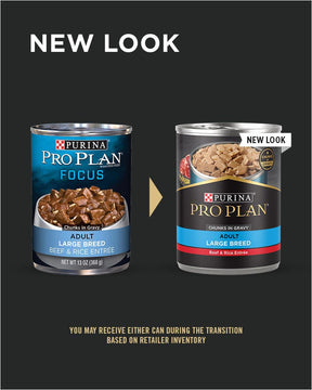 Purina Pro Plan Focus - Large Breed, Adult Dog Beef & Rice Entree Chunks in Gravy Canned Dog Food-Southern Agriculture