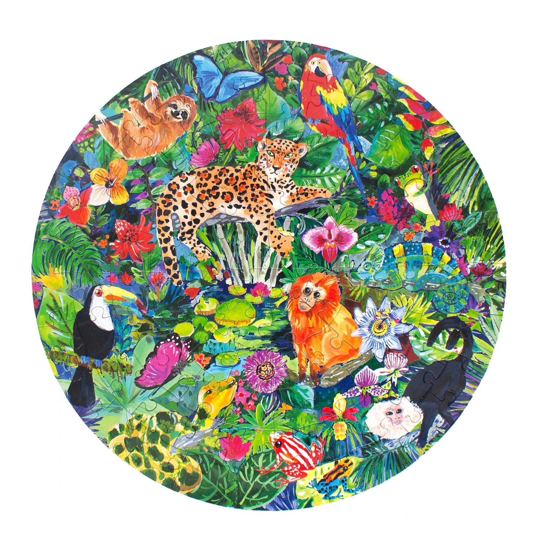 eeBoo - Rainforest 100 piece Puzzle