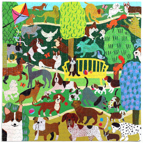 eeBoo - Dogs in the Park 1000 Piece Puzzle