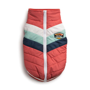 fabdog - Dog Coat Melon Chevron