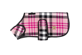 Chilly Dog - Dog Blanket Coat Pink Plaid