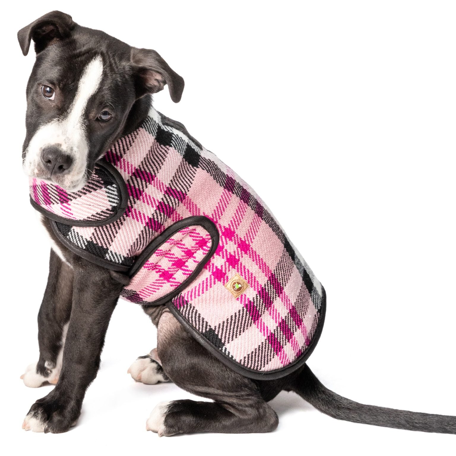 Chilly Dog - Dog Blanket Coat Pink Plaid