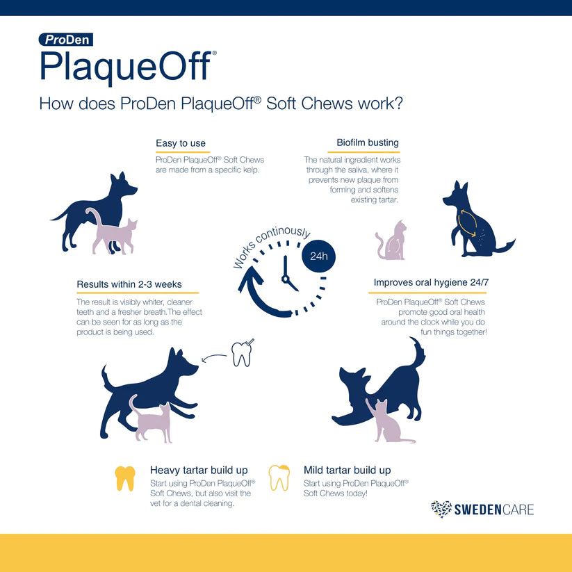 NaturVet - Copy of PlaqueOff Soft Chews For Small & Medium Breed Dogs - Southern Agriculture 