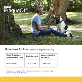 NaturVet - Copy of PlaqueOff Soft Chews For Small & Medium Breed Dogs - Southern Agriculture 