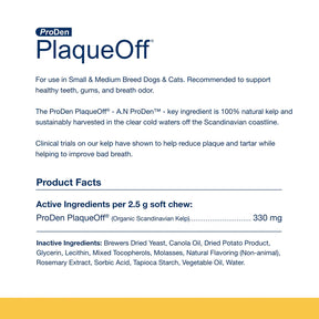 NaturVet - Copy of PlaqueOff Soft Chews For Small & Medium Breed Dogs - Southern Agriculture 