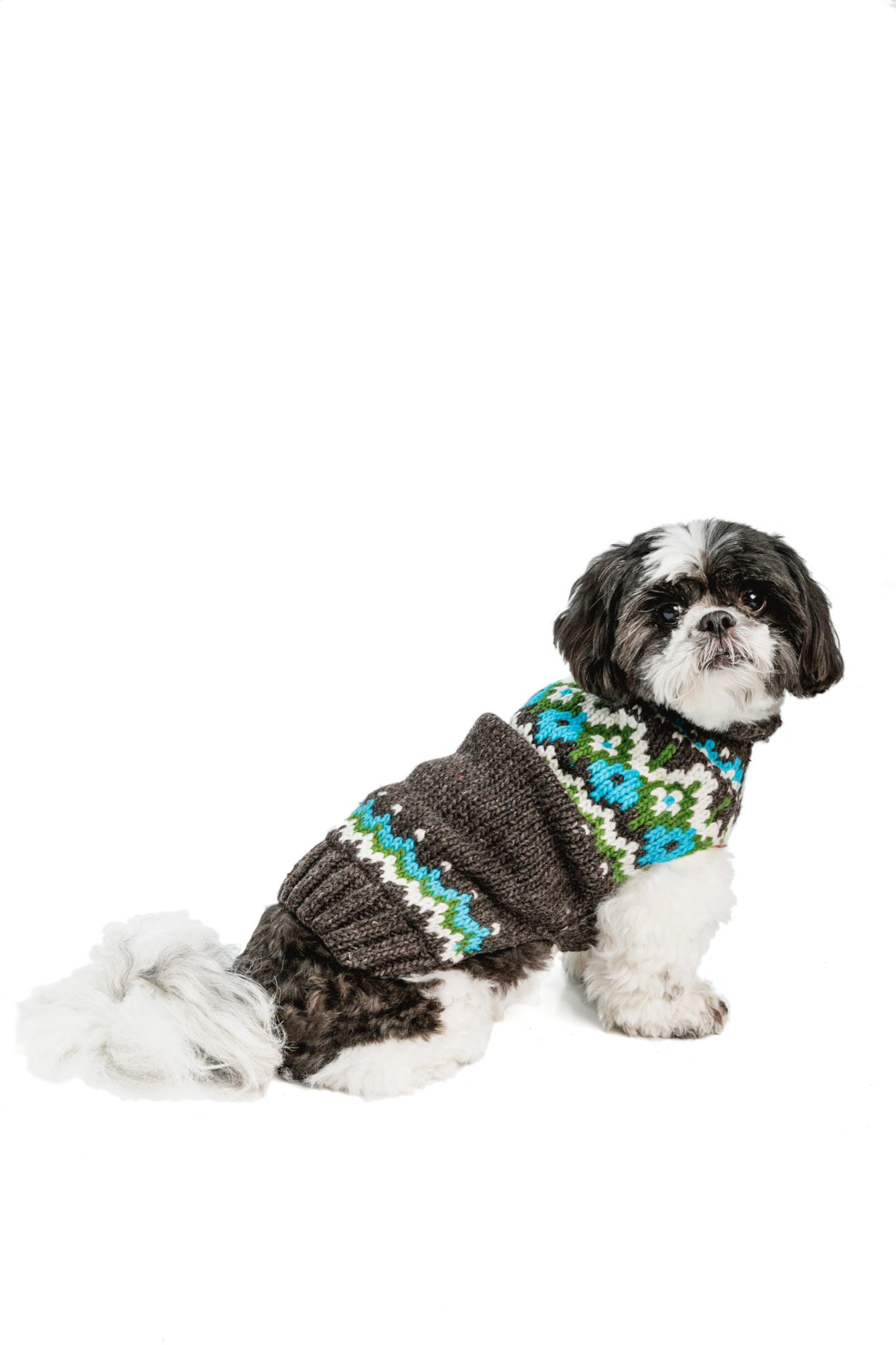 Chilly Dog - Dog Sweater Fairisle Charcoal