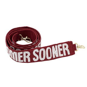 Capri Designs - Collegiate Beaded Strap - OU Boomer Sooner - Southern Agriculture 