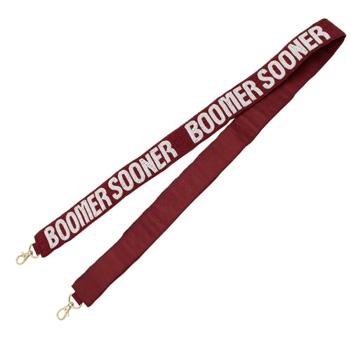 Capri Designs - Collegiate Beaded Strap - OU Boomer Sooner - Southern Agriculture 