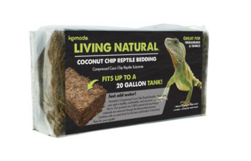 A & E Cage Company - Living Natural Coconut Chip Reptile Bedding - Up To 20 Gal