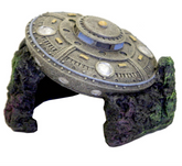 Blue Ribbon - Crashed UFO With Cave Ornament
