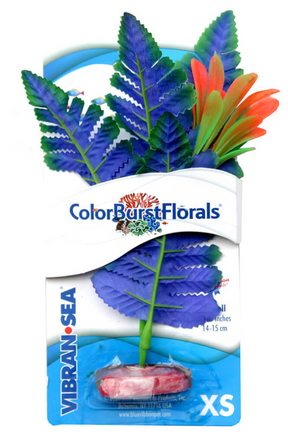 Blue Ribbon - Butterfly Sword Plant Blue Silk-Style With Resin Base - Southern Agriculture 