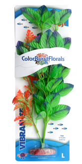 Blue Ribbon - Melon Leaf Plant Green Silk-Style With Resin Base